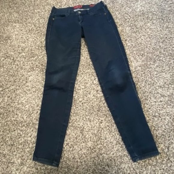 LUCKY BRAND * Charlie Super Skinny * DARK WASH Stretch JEANS * super soft 0 / 25 - Picture 1 of 9
